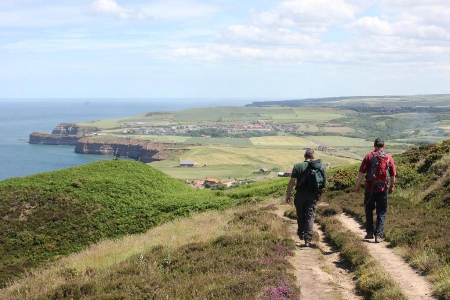 Be the highest person on the East Coast of England at Boulby Cliff, Staithes 