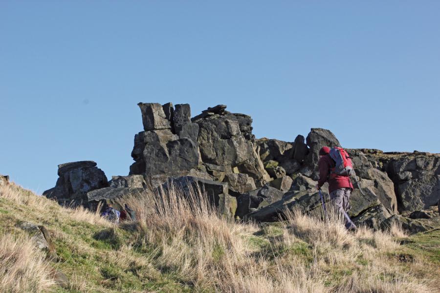 Scramble through the Wainstones © Mike Kipling