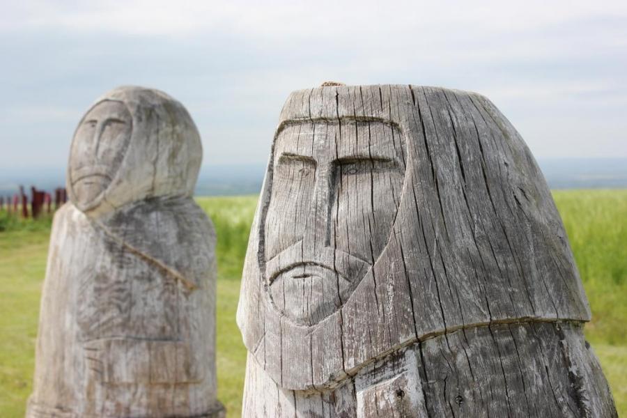 Climb a steep hill and find a sculpture at Wintringham